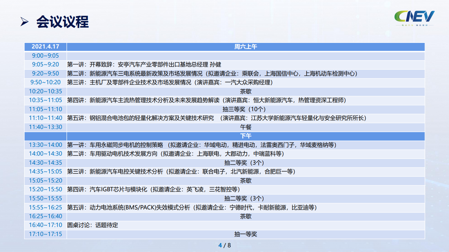 2021第一屆CNEV三電先進技術論壇暨新產品展示會